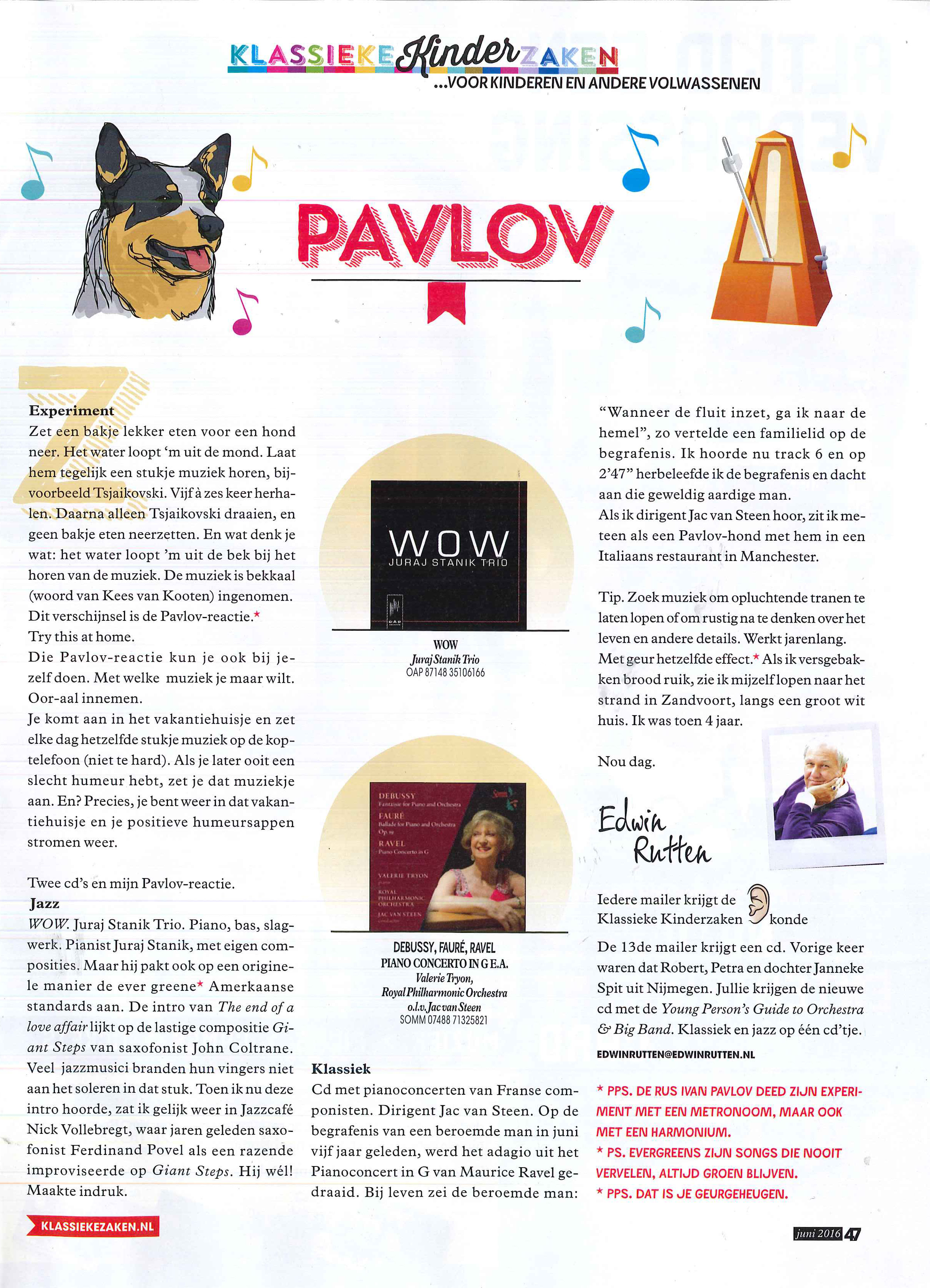 Probeer de Pavlov-reactie met muziek!