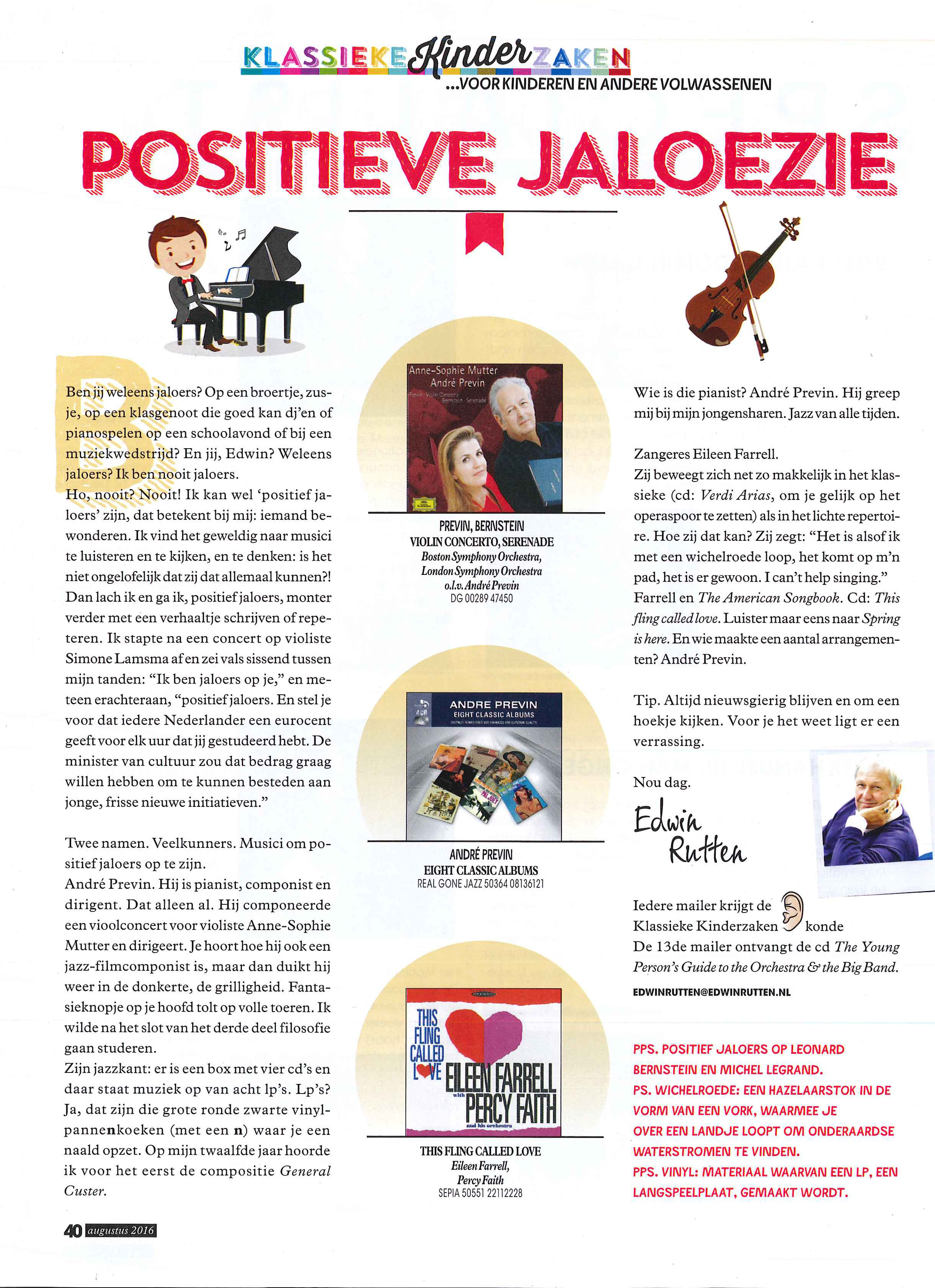 Nieuwste columns Klassieke Kinderzaken