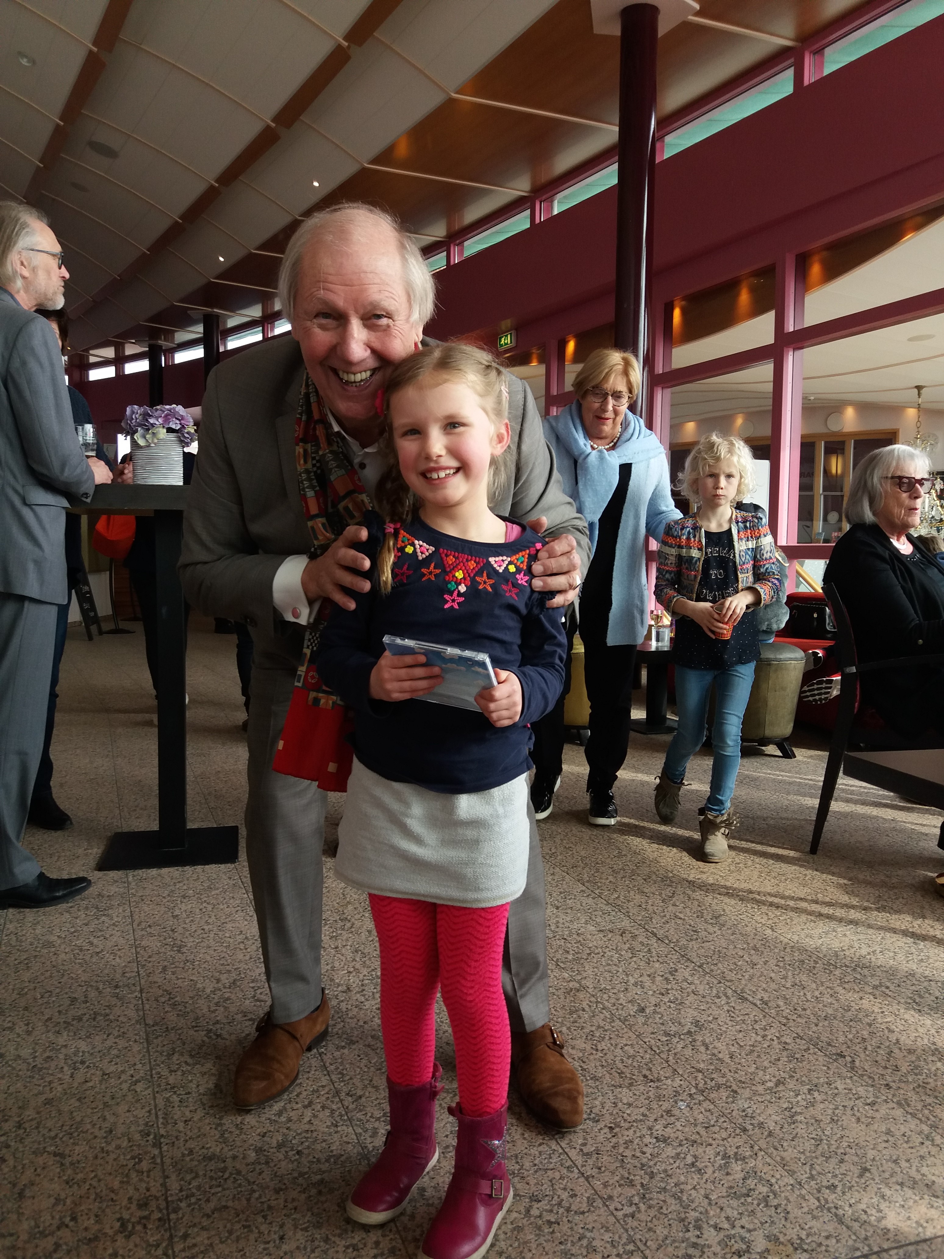 Fabienne, Roos, Timo en Astrid en Karin afgelopen weekend bij de Mattheus Passie