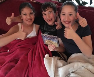 De winnaars van de CD, Hannah, Rebecca en Daniel