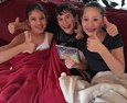 De winnaars van de CD, Hannah, Rebecca en Daniel