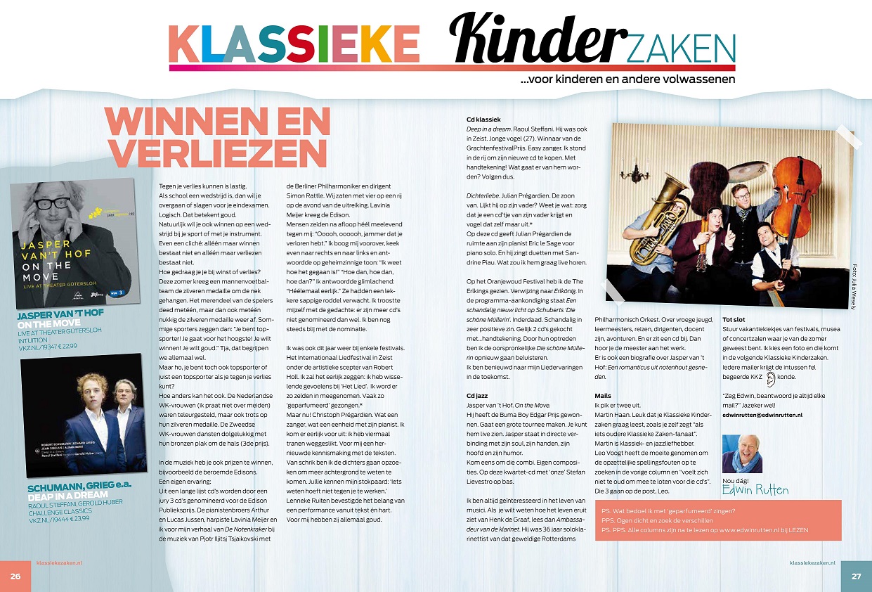 Nieuwe column Klassieke Kinderzaken