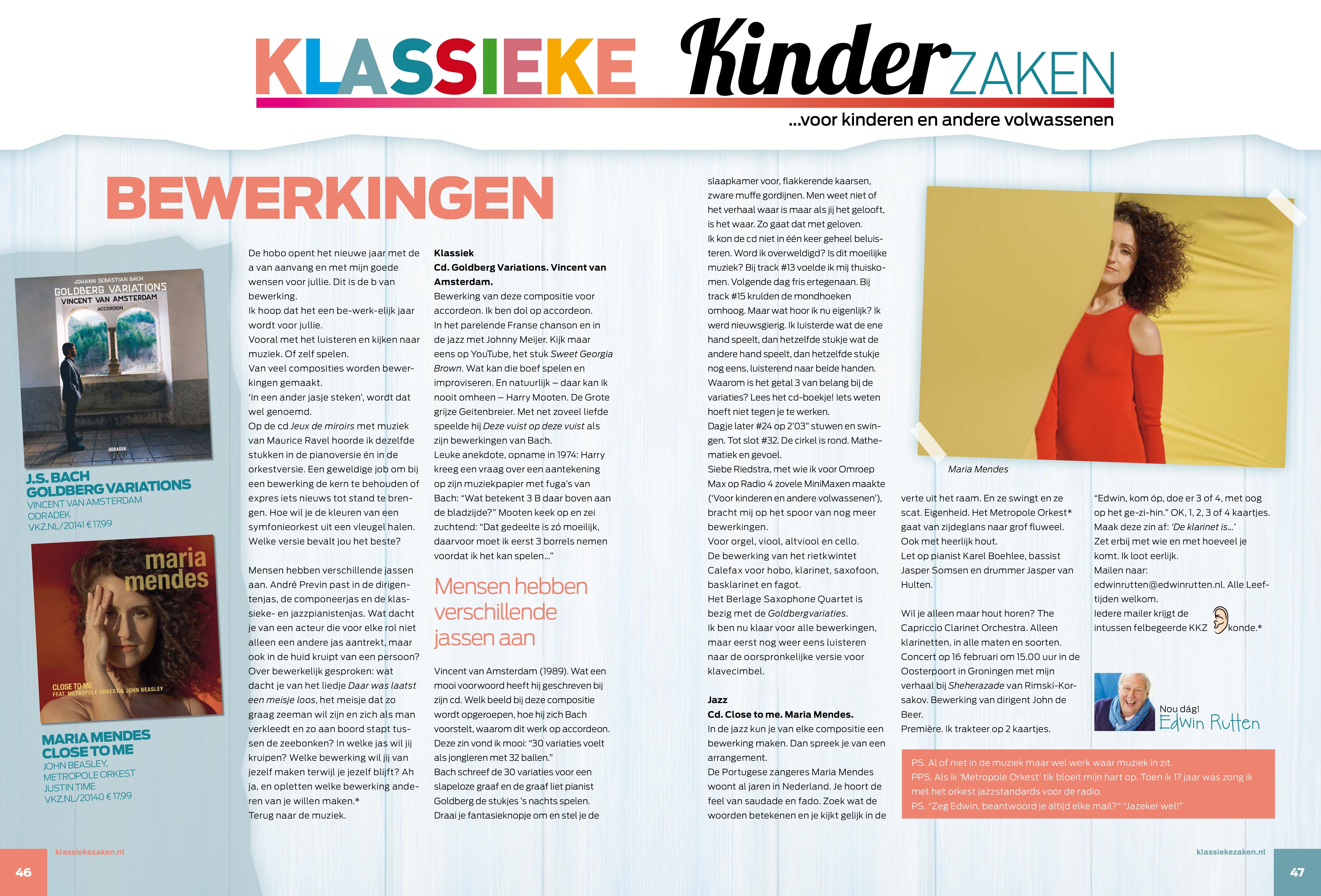 Nieuwe column Klassieke Kinderzaken
