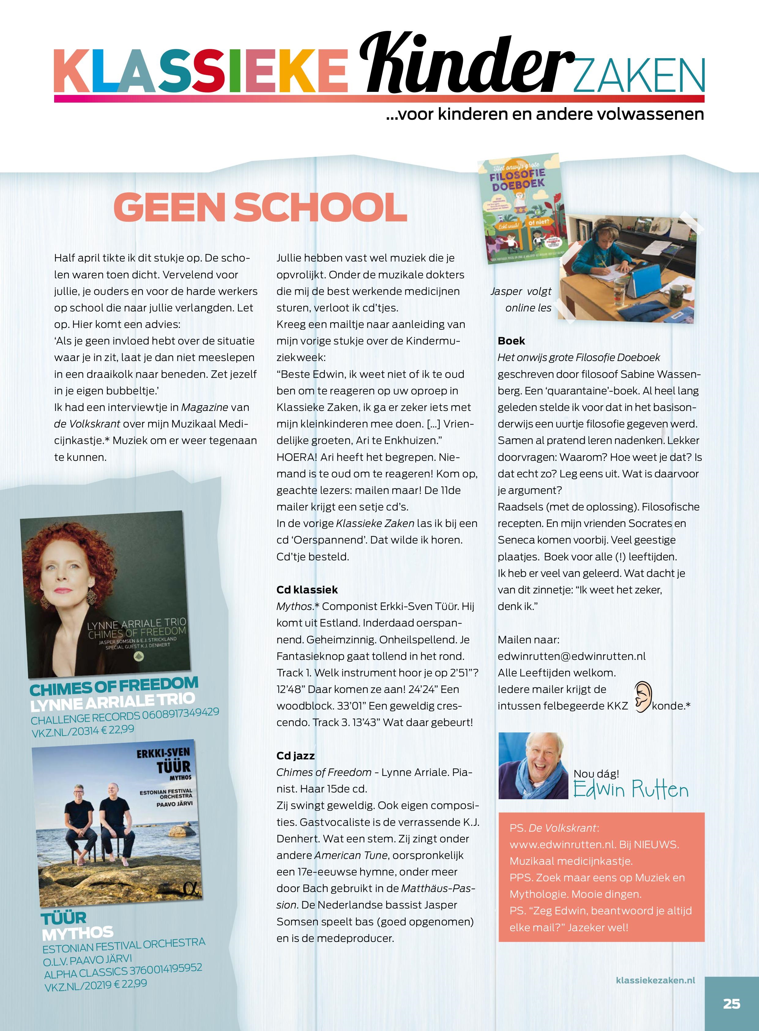 Nieuwe column Klassieke Kinderzaken