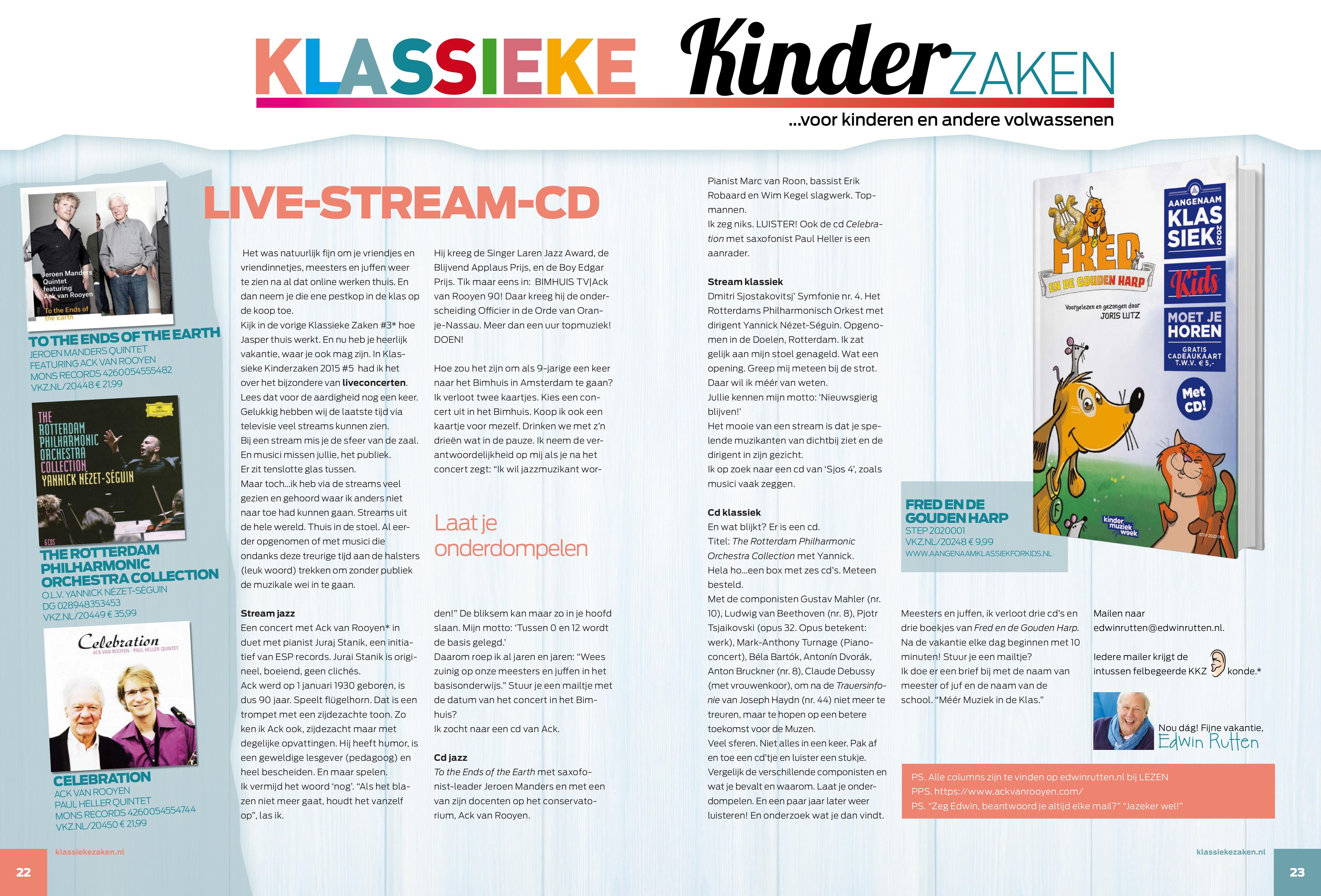 Nieuwe column Klassieke Kinderzaken