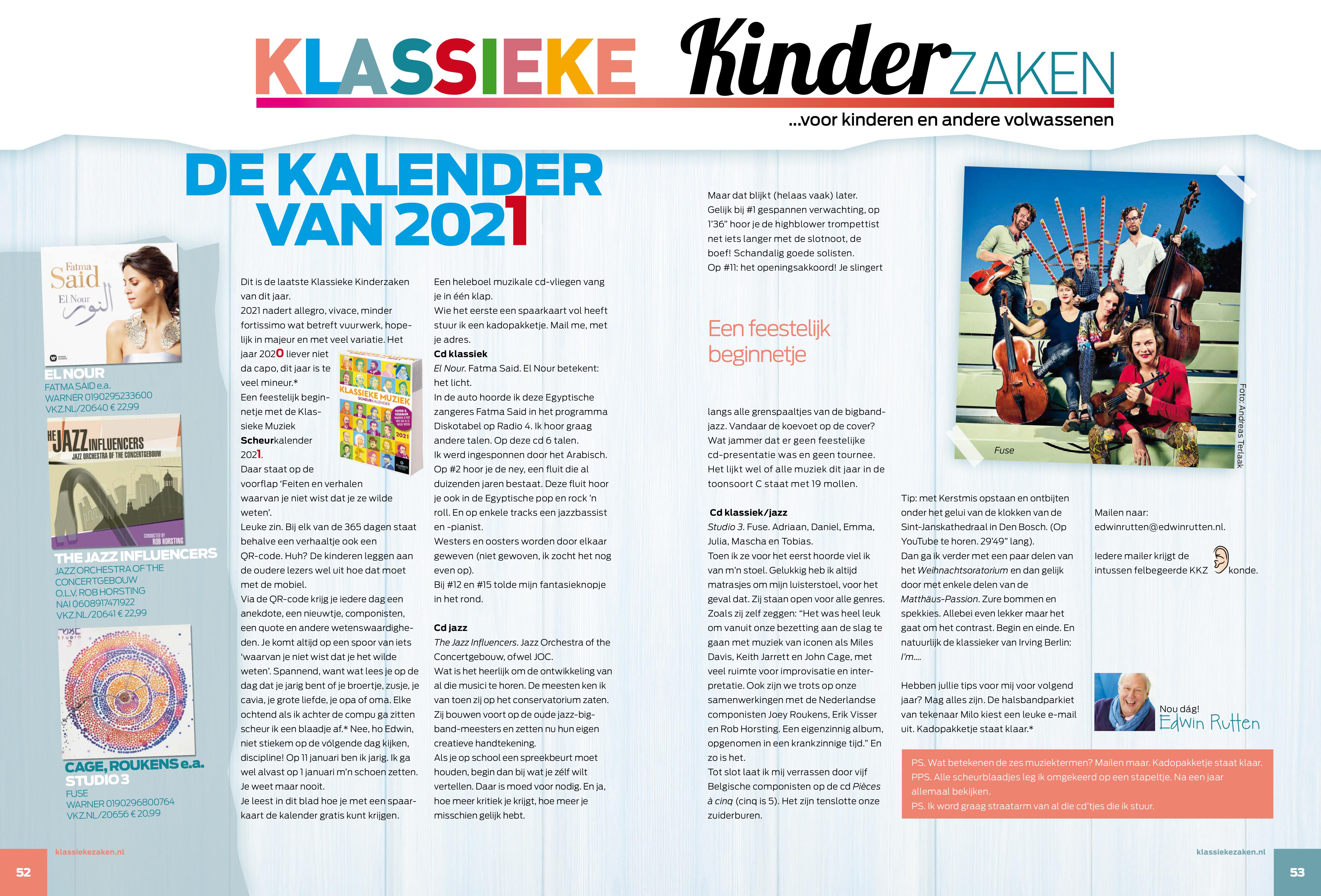 Nieuwe column Klassieke Kinderzaken