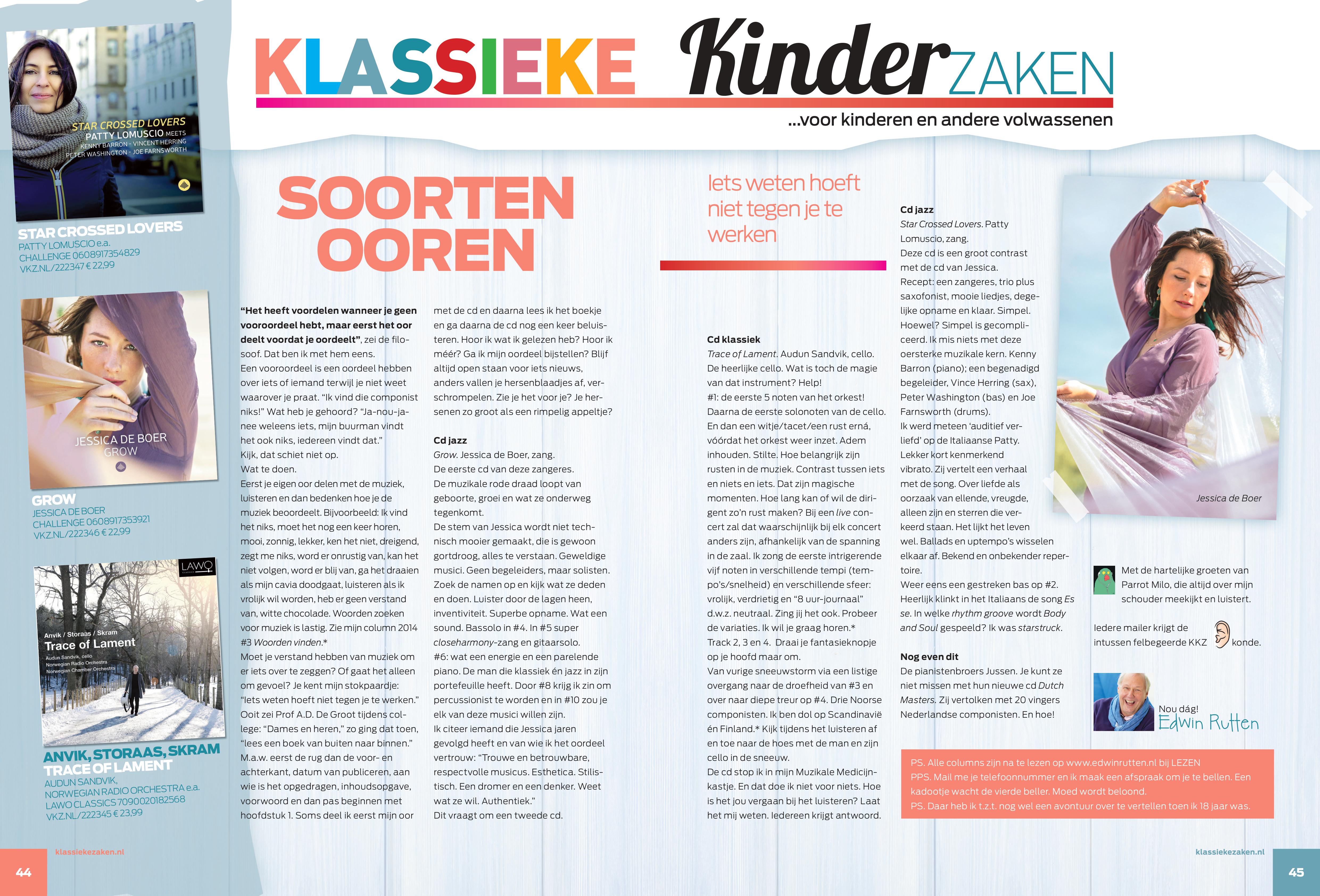 Nieuwe column Klassieke Kinderzaken