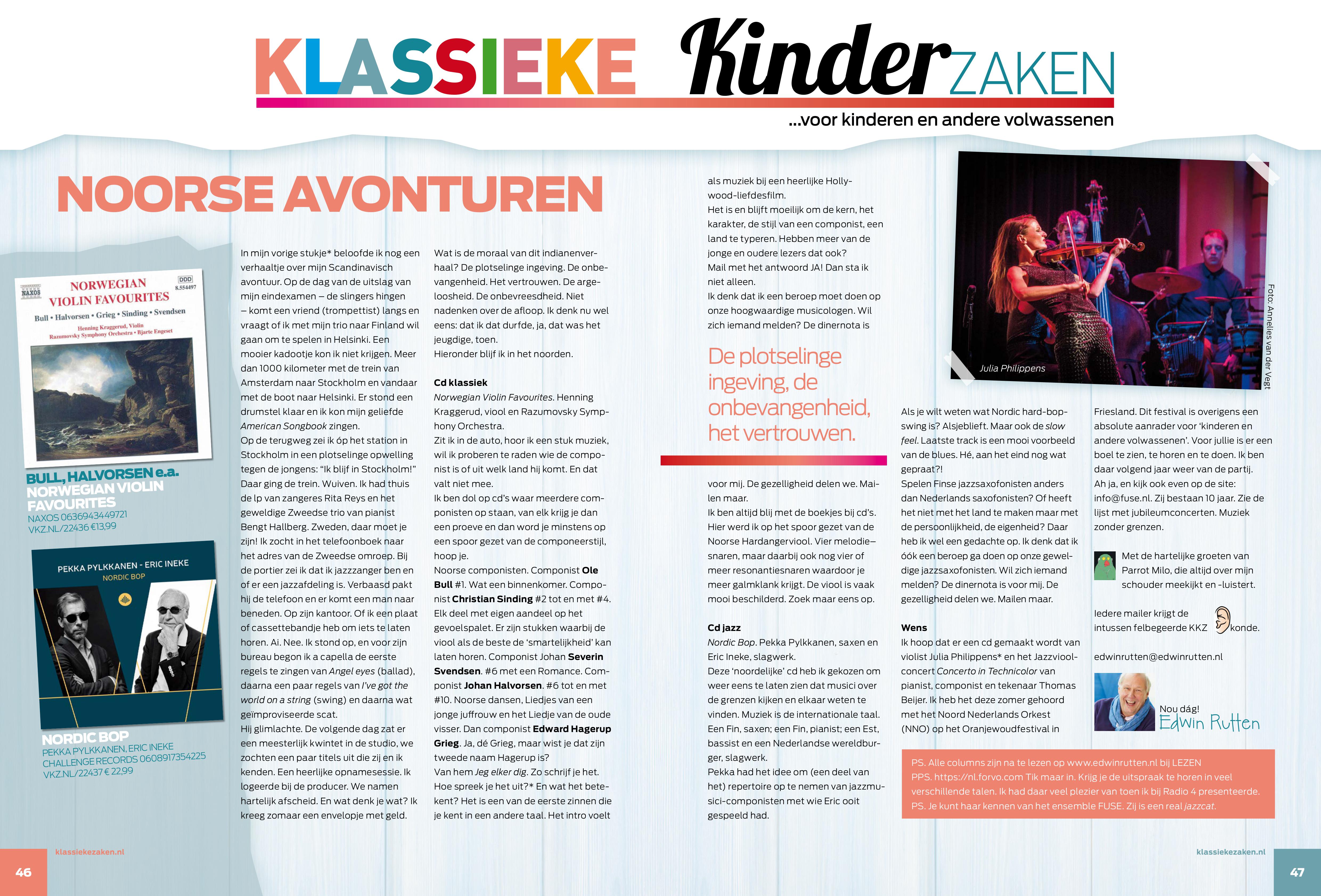 Nieuwe column Klassieke Kinderzaken